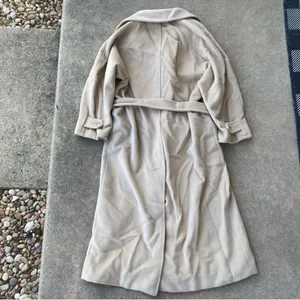 MaxMara Wool Belted Trench Coat 2 thumbnail 3