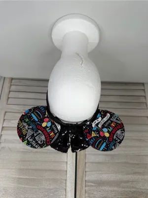 DISNEY Birthday/Tiara Minnie Ears/Headband Black/Multi-OS thumbnail 2