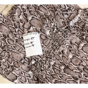 AFRM Micah Corset Tiered Maxi Dress Snakeskin Print XL Tiered Ruffle V-Neck thumbnail 6