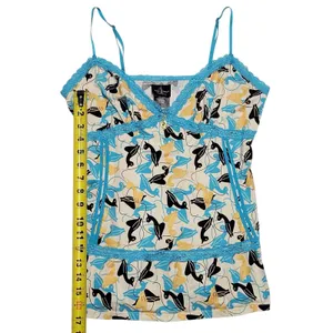 Vintage Y2K Baby Phat Blue Multi Cotton Tank Top Women's Size Large thumbnail 3