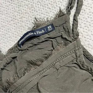 Abercrombie Khaki Taupe Lace Trim Cami Tank Top Size XSmall thumbnail 2