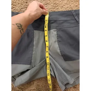 Prana Zion asha color black hiking shorts blue grey size 12 thumbnail 4