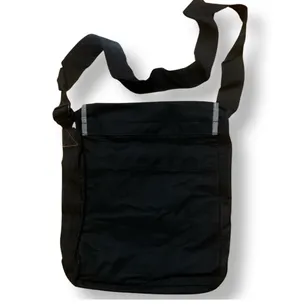 Black Nylon Messenger Bag Crossbody Shoulder Bag Adjustable Strap Utility Travel thumbnail 4
