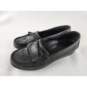 SAS Womens Black Comfort Loafer Kiltie Moccasin Black Leather Shoe‎ Size 11 M 12 thumbnail 11