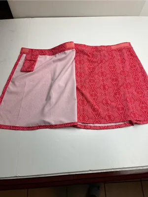 RipSkirt‎ Hawaii Boho Teaberry Pink Red Skirt Hook & Loop Medium Vacation NEW thumbnail 8