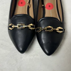 Report Black Loafers with Gold Chain Detail thumbnail 2