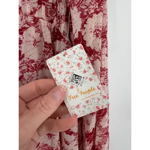 Free People Mini Dress These Dreams L Red Tea Floral Pleated Ruffle Cottagecore thumbnail 8