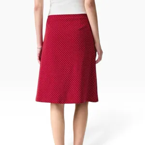 NWT OGL Stretch Cotton Polka Dot A-Line Flare Skirt Limited Ed Red Size Large thumbnail 2