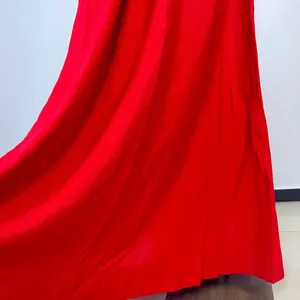 NWT Farm Rio Stretch Linen Blend Cami Maxi Dress Size S Classic RED thumbnail 10