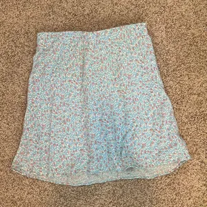 Blue Floral Mini Skirt thumbnail 1