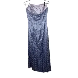 Jessica McClintock Lavender Purple Floral Embroidered Maxi Dress Size 10 thumbnail 5