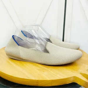 Rothy's The Loafer Linen Double Stich Slip‎ On Flats Shoe Tan 11 thumbnail 2