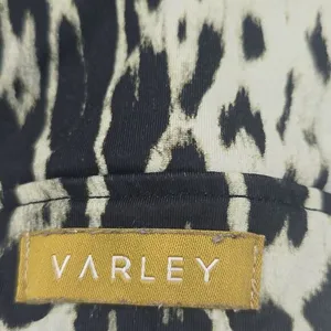Varley 75N Animal Print Bikini Top‎ Front Zipper Size Large thumbnail 2