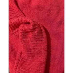 J. Crew 100% wool womens‎ red sweater with zip up sides size XS *flawed* thumbnail 8