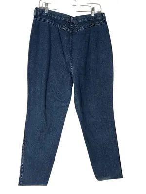 WRANGLER Silverlake Jeans Barebottom Blue Denim Dark Wash Size 19/20 VINTAGE thumbnail 3