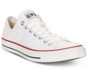 Converse White Low Top Canvas Sneakers - All Star - size 7 thumbnail 1