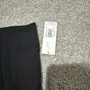 Peach Black Astrid split Flare leggings‎ NWT thumbnail 4