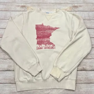 Blue 84 College of Saint Benedict‎ Sweatshirt Cream MN Pullover Women's Small thumbnail 1