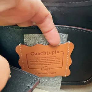 NWT Coach Ergo Bag In Coachtopia‎ Leather With Sleepy Caterpillar Print thumbnail 9