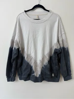 {L} Free People Movement Large Ombre Tie-Dye Metti Crew thumbnail 4