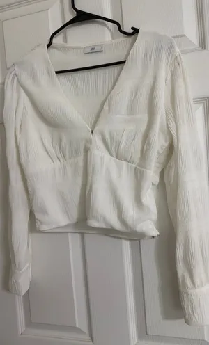 Long sleeve top White thumbnail 1