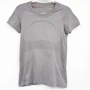 Lululemon Womens Swiftly Tech Short Sleeve Athletic Gym Workout Tee Gray thumbnail 1