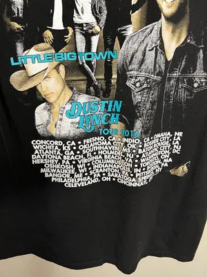 Luke Bryan Black Kill The Lights‎ 2016 Tour Country Music Concert Shirt thumbnail 7