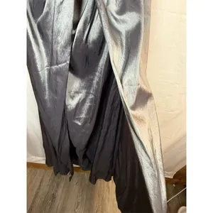 Unbranded Womens Strapless Long Gown Silver Sweetheart Beaded Rhinestone Size 6 thumbnail 6