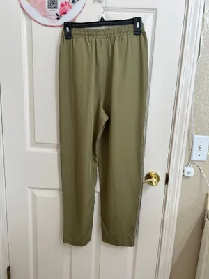 Zara joggins pants side stripes green size XS thumbnail 2
