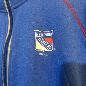 NHL | New‎ York Rangers Hockey Women's Royal Blue Full Zip Track Jacket, Size L thumbnail 3