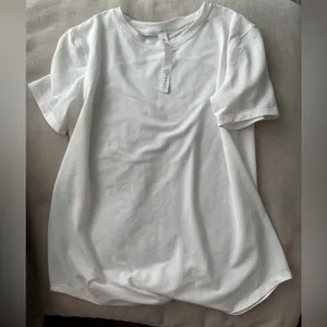 Lululemon High Neck Running and Training T-Shirt White thumbnail 5