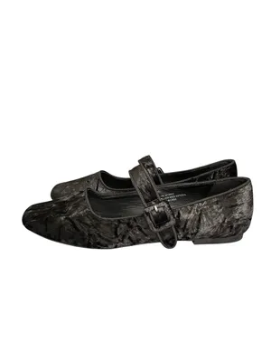 C Comfort Est 1946 Velvet Mary Jane Ballet Flats in Black thumbnail 8