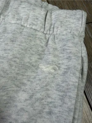 Hollister Light Heather Grey Fleece Joggers thumbnail 4