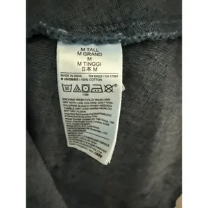 GAP Smocked Denim Mini Dress Dark Wash Size‎ Medium Tall thumbnail 12