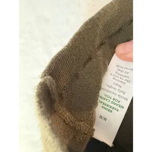 Aerie Twist Front Knit Tube‎ Top Olive Green Textured Strapless Crop Top Medium thumbnail 3