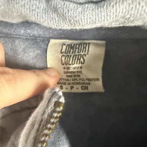 Comfort Colors Sweatshirt Womens Small Blue Fleece 1/4 Zip Ole Smoky Moonshine thumbnail 3