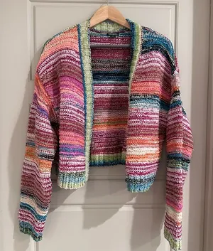 Wild Fable Colorful Knit Cardigan Size Medium thumbnail 1