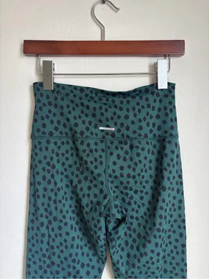 Aerie Green Spotted Active Leggings thumbnail 5