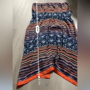 Anthropologie Maeve Urcos Handkerchief Geometric Print Strapless Dress Size‎ S thumbnail 10