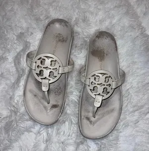 Tory Burch White Miller Cloud Sandal size Women’s 9.5 thumbnail 2