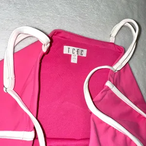 NWOT Impressions Boutique Pink ALO Streamline Athletic TCEC Romper Dress size Large thumbnail 6