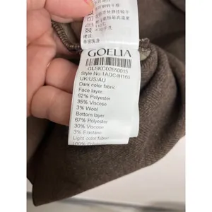 Goelia Layered Mini Dress Womens S Brown Excellent Herringbone V-Neck Preppy thumbnail 6