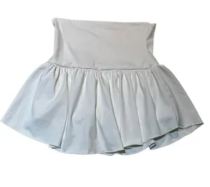 Women's Athletic Skort Skirt Solid White A-Line Pleated Mini Shorts Tennis Golf thumbnail 1