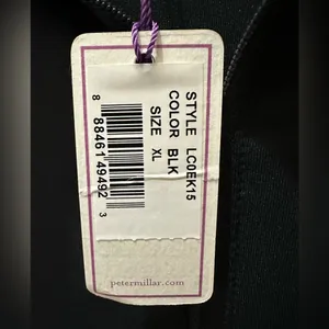 Peter Millar fitted Golf Jacket black size XL full zip NEW thumbnail 10