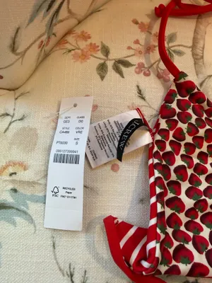 J.Crew Reversible Strawberry Swimsuit Top thumbnail 3
