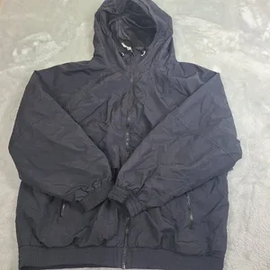 Old Navy Women's Rain Jacket Water Resistant Size Medium Full Zip Hooded Pockets thumbnail 1