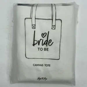 Miss To Mrs “Bride To Be” Wedding Canvas Tote Bag NEW thumbnail 5
