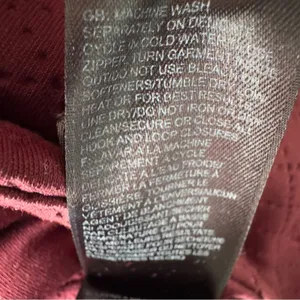 The North Face Red Utility Jacket with Hood Tunic Length Pockets Full Zip quilt thumbnail 9