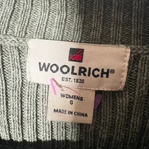 Woolrich Sweater Womens Small Olive Green Cotton Quarter Zip Hiking thumbnail 3