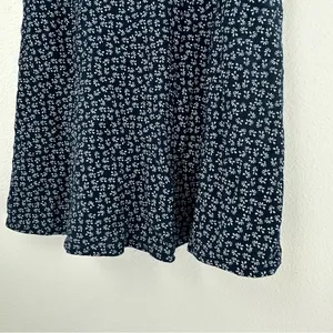 Brandy Melville Navy Floral Wrap Skirt thumbnail 3